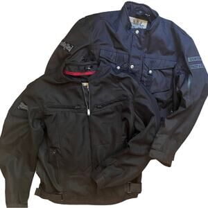 Street & Steel 3in1 Armored Motocycle Jacket Men’s Medium Black Bikercore Padded